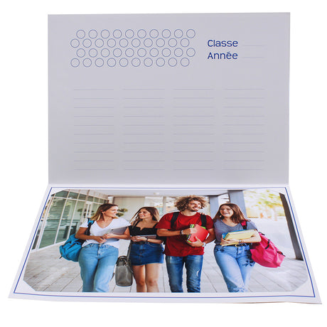 Cartonnage photo scolaire - Groupe 20x30 - Le Monde d'après - Ouvert