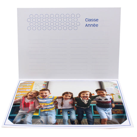 Cartonnage photo scolaire - Groupe 20x30 - Monumental - Ouvert
