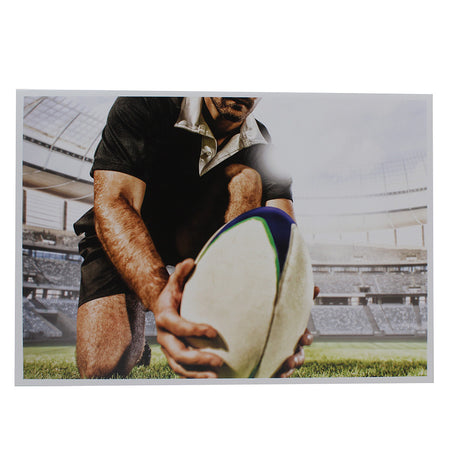 Cartonnage photo scolaire - Groupe 20x30 - Rugby Le drop - Motif
