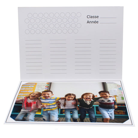 Cartonnage photo scolaire - Groupe 20x30 - Science - Intérieur avec photo