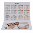 Cartonnage photo horizontal avec calendrier 2027 imprimé
