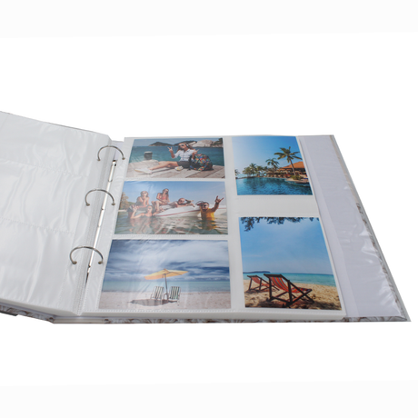 Classeur photo Ariane Plage 400 pochettes 10x15 cm intérieur
