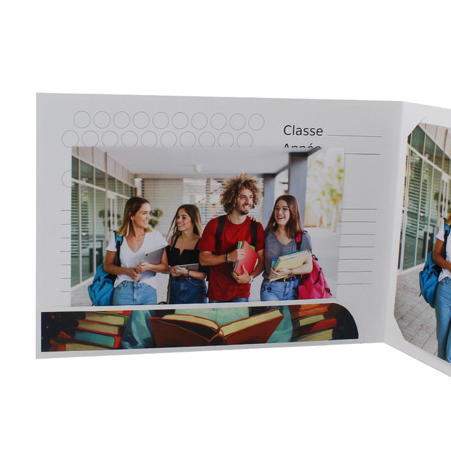 Cartonnage scolaire - Groupe 20x30-20x25-18x27-18x25-18x24 avec RABAT - Mademoiselle