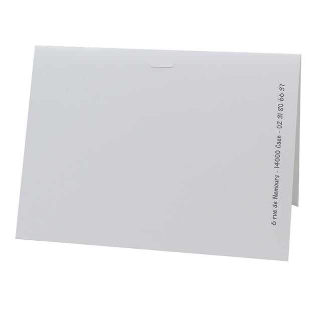 Lot cartonnage photo blanc personnalisable- Horizontal