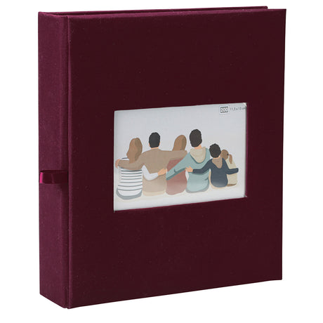 Album photo Erica Square bordeaux 200 pochettes 11x15 cm