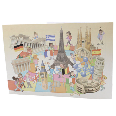 Lot de 100 cartonnages photo scolaire - Groupe 20x30 avec RABAT - Europe - Dos