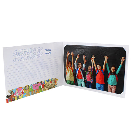 Lot de 100 cartonnages photo scolaire - Groupe 20x30 avec RABAT - Europe - Intérieur avec photo