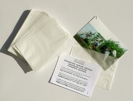 Lot de 100 pochettes de protection en papier cristal pour photo 9x13 cm