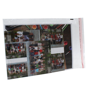 Lot de 100 pochettes transparentes en plastique format 25x35 cm -  Cartonnage et photos
