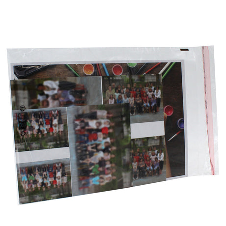 Lot de Pochettes transparentes en plastique format 25x35 cm -Cartonnage et photos