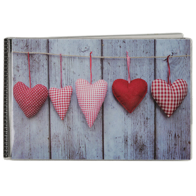 Lot de 6 mini albums photo Walther Hearts – Motifs assortis