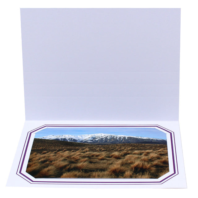 Cartonnage photo blanc Octo Duo - Violet