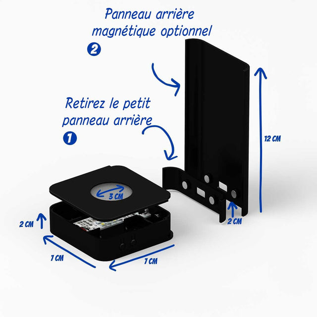 Socle lumineux plat Multi couleurs pour Kelo vertical