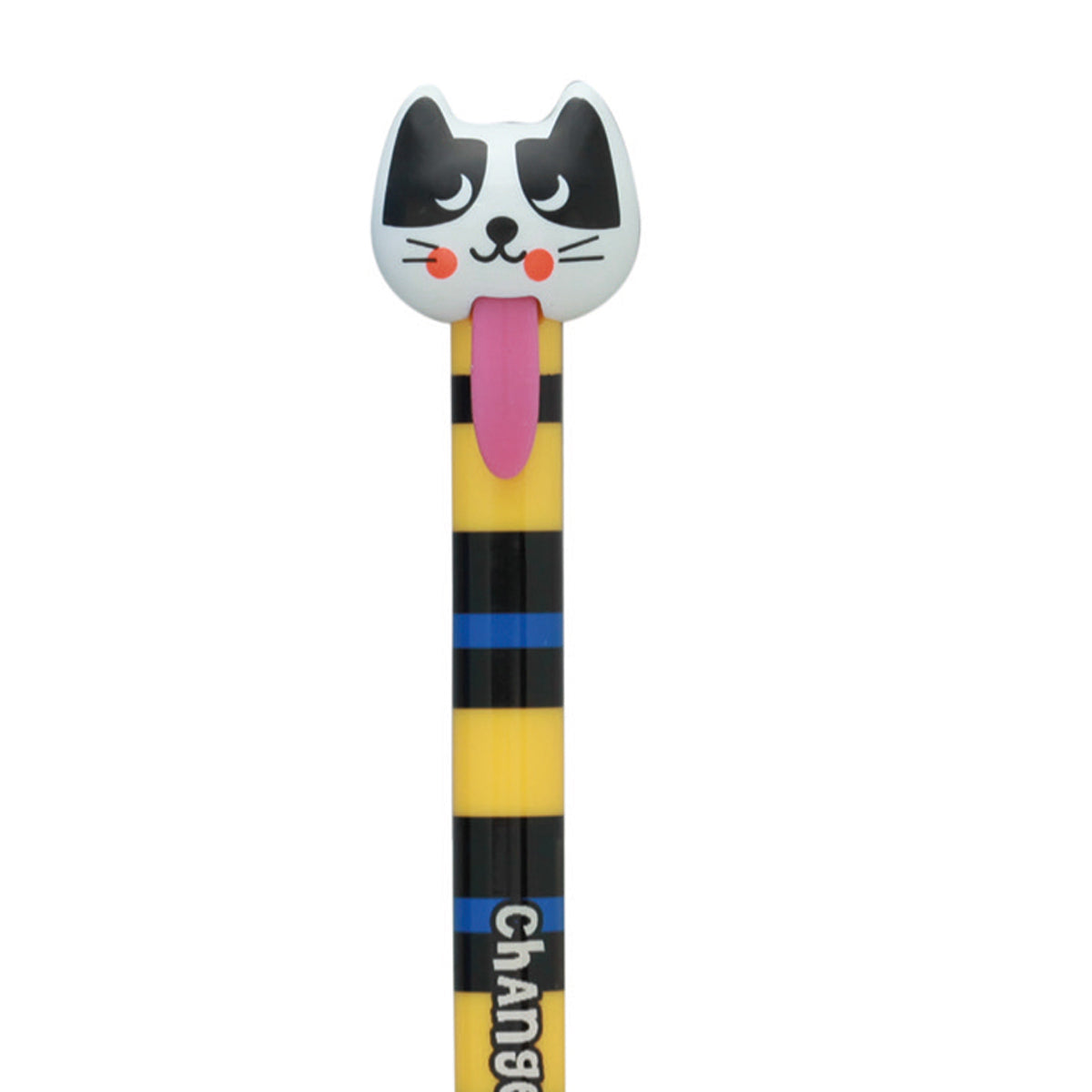 Lot de 6 Stylos Gel Effaçables Pom Pom Cat – Encre Bleue – Pointe 0,5 mm